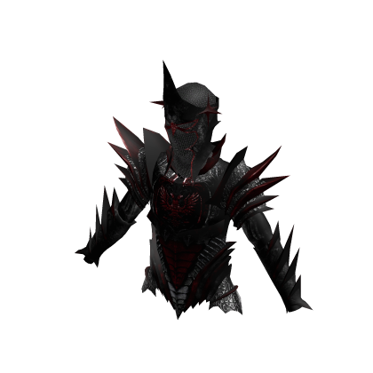 Medieval Divine Knight Full Armor Top Black Red