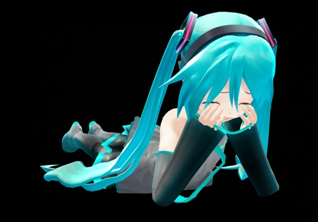 Hatsune Miku sad story fortnite bully cry