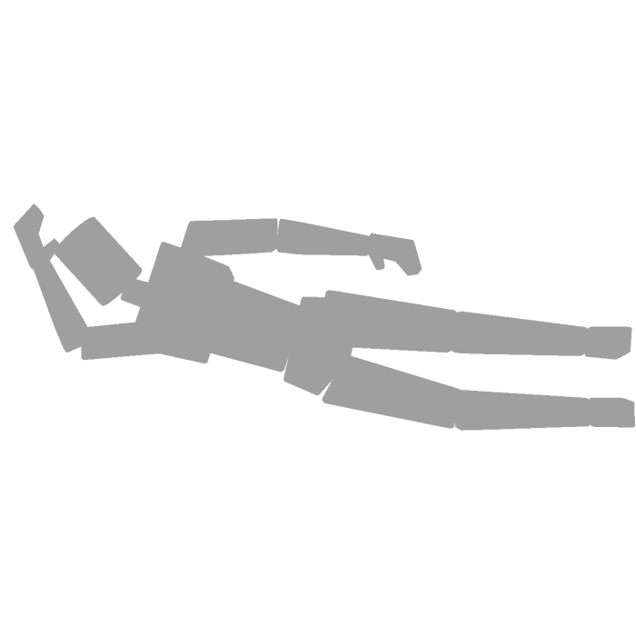 Lay Down Aura Pose