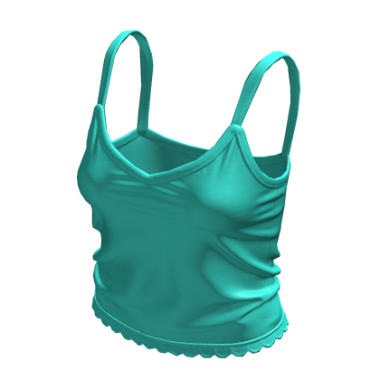 🌺Y2K Teal Cami Top[SUSIE]