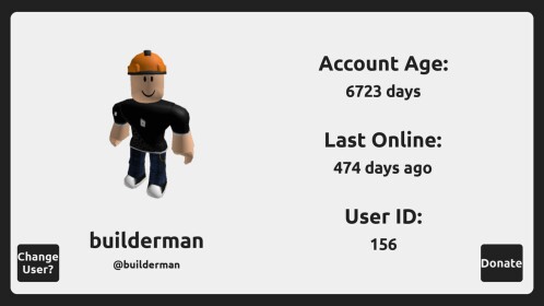 Account Age & Last Online Checker