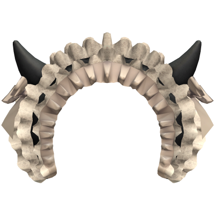 Cute Devil Horns Maid Headband - Beige Roblox item