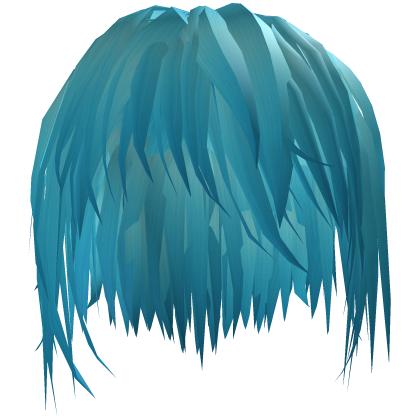 Turquoise Blue Shaggy Emo Vkei Moe Hair Roblox item