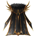 Black and Gold Ascended Champion's Cape