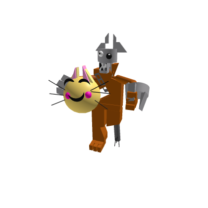 robot girl cat play a kids