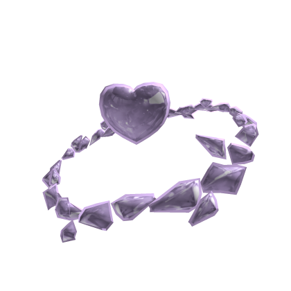 Purple Heart Winter Crystal Halo