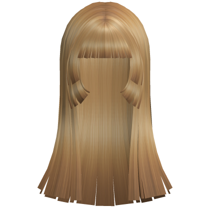 cute shoujo doll long hime cut in blonde Roblox item