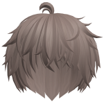 ^=^ cute brown kawaii emo messy anime boy hair