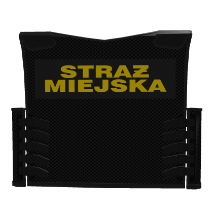 Polish Straz Miejska Black Vest With Pouches thumbnail