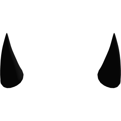 black small devil horns Roblox item