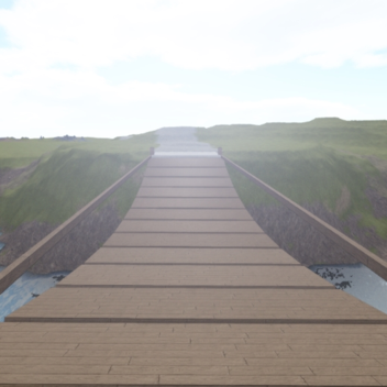 Terrain with bridge