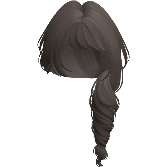 over shoulder curly princess ponytail; fawn