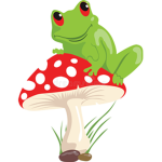 Mushroom and frogs for mushroom and frog people