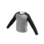 Baseball Long Sleeve - B&W