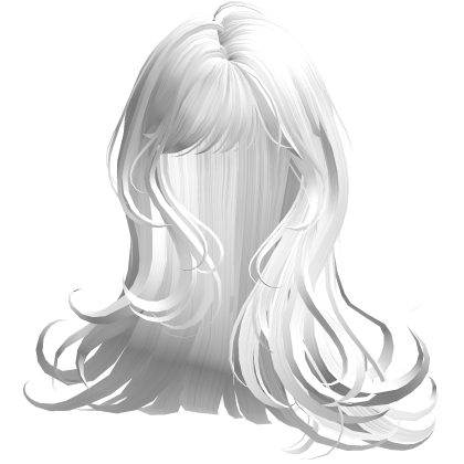 Silky Long Angelic Swirly Hair (White)
