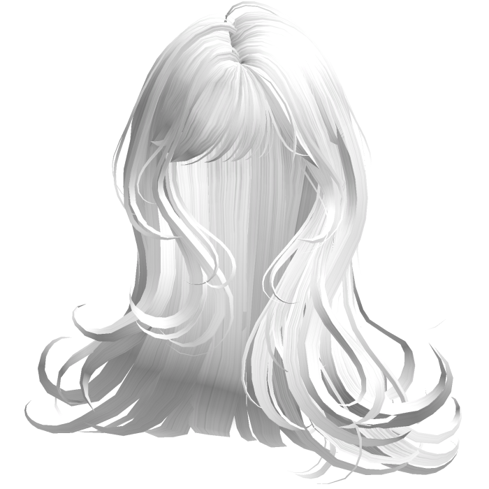 Silky Long Angelic Swirly Hair (White)