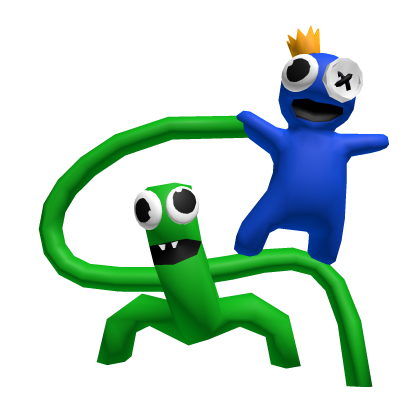 Blue and Green Rainbow Friends thumbnail