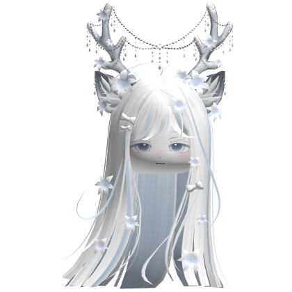 Ethereal Christmas Fairy Fawn Hair w/ Antlers
