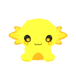 Cute Yellow Axolotl