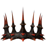 Gothic Dark Bone Crown of Fiery