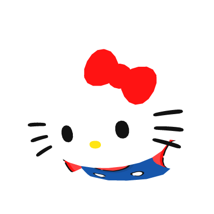 Glowing Red Kitty On Head