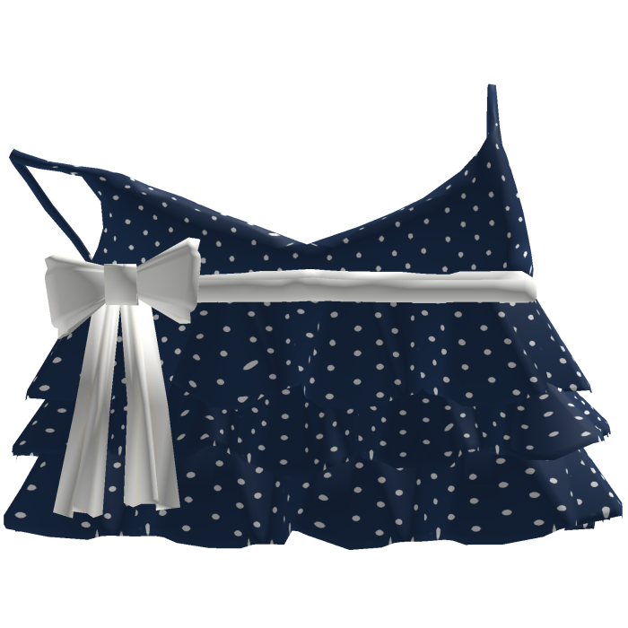 ♡ navy & white summer ruffled kawaii cute tank top