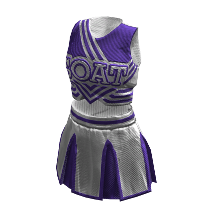 Cheerleader Uniform | White Purple thumbnail