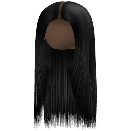 Buss Down W/ Long Layered Bang [Black V2] Roblox item