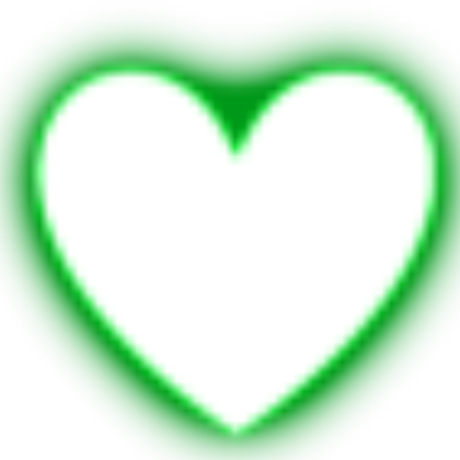 Green heart v2 Roblox decal