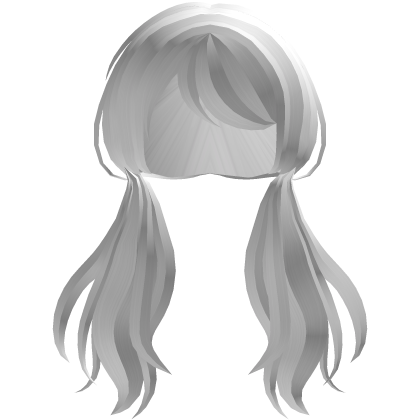  ‧ ˚ ♡ cute white anime dollie twin pigtails Roblox item