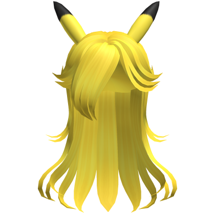 ⚡ Electric Yellow Pikachu Anime Girl Hair Roblox item