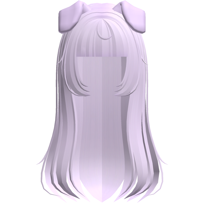 kawaii long soft puppy hair in purple