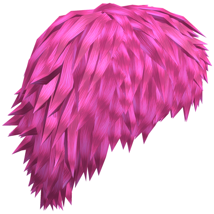 Hot Pink Emo Messy Mullet Boy Hair