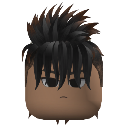 Spiky Mohawk Hair (Black/Brown)