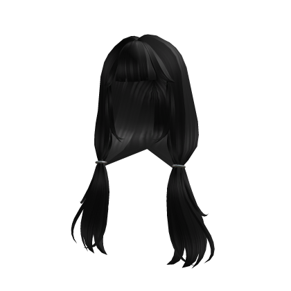 Y2k Aesthetic Pigtails (Black)  Roblox item