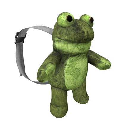 Green Plush Frog Backpack