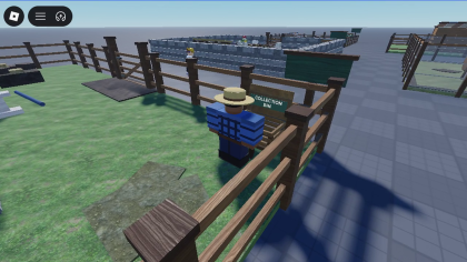Animated Horse Farm Pen - Working Horse NPC preview 3
