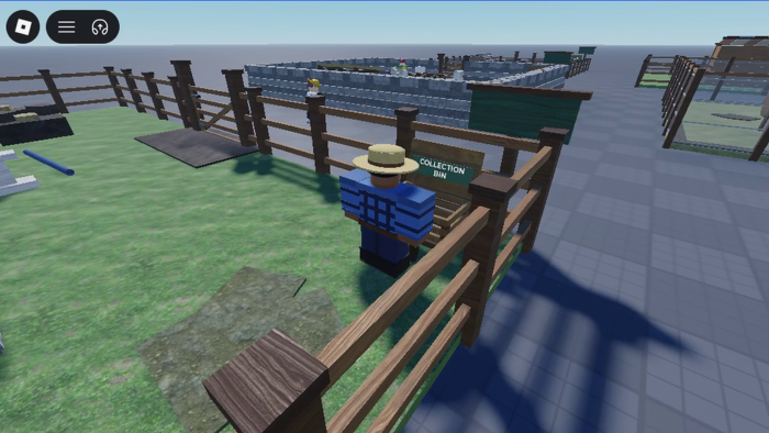 Animated Horse Farm Pen - Working Horse NPC preview 3