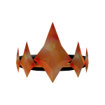 Orange Sparkle Crown