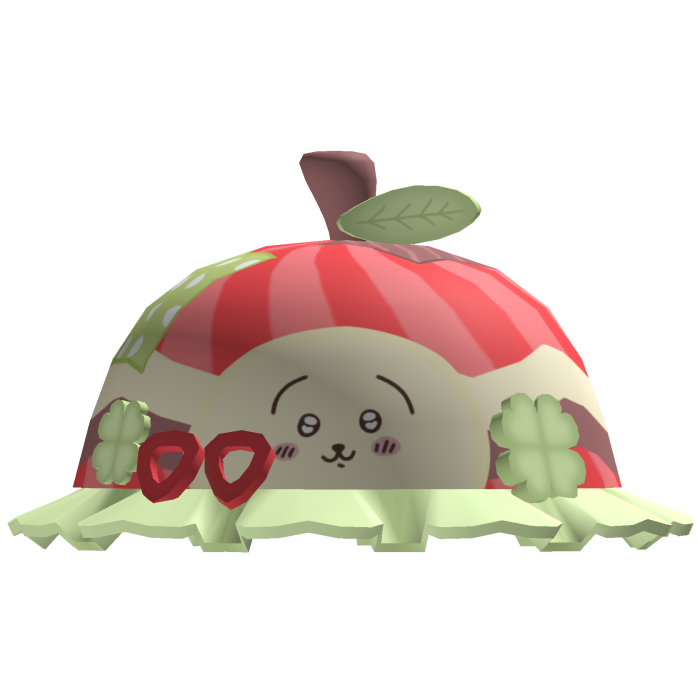 cute igari chiikawa usagi red apple leaf beret🍎