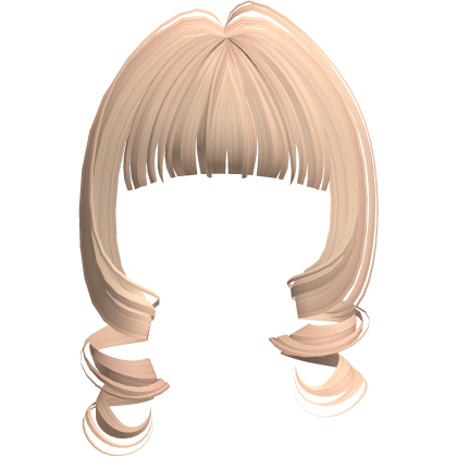 Kawaii Loose Swirly Curly Bangs (Blonde) Roblox item