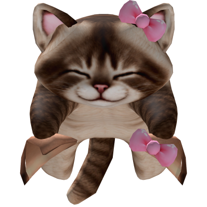 Cute Sleepy Kitty Cat Ears w Bows On Head [3.0]