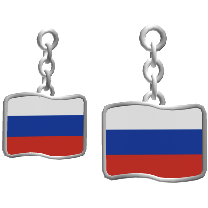 Russia Flag Earrings