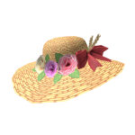 sun hat with a bow !
