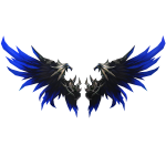 Sapphire Draconic Wings