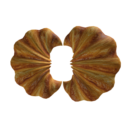 Double Huge Realistic Croissant (Back) 🥐🥐 Roblox item