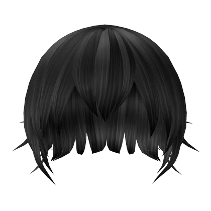 charcoal messy long hair 5.0 Roblox item thumbnail