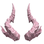 Pastel Pink Twisted Demon Horns