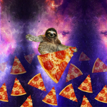Galaxy Pizza Sloth