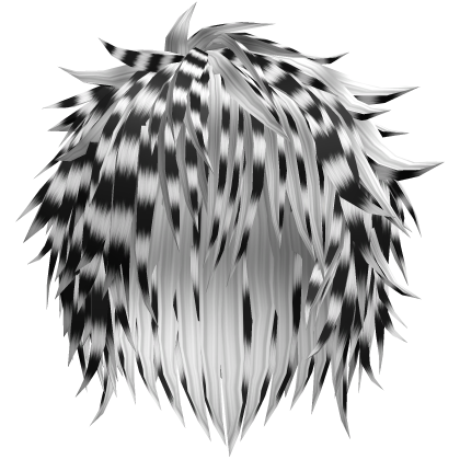 Snow Leopard Messy Emo Scene Wolfcut Hair Roblox item